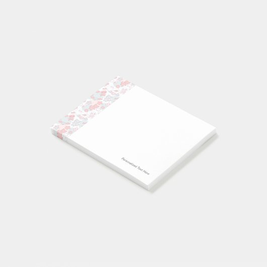 kawaï - patroon met doedelen post-it® notes (Schuin)