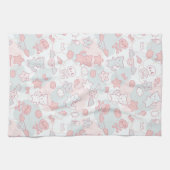 kawaï - patroon met doedelen theedoek (Horizontaal)