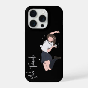 Kawai Springende Meisje Aanpasbaar iPhone 15 Pro Case
