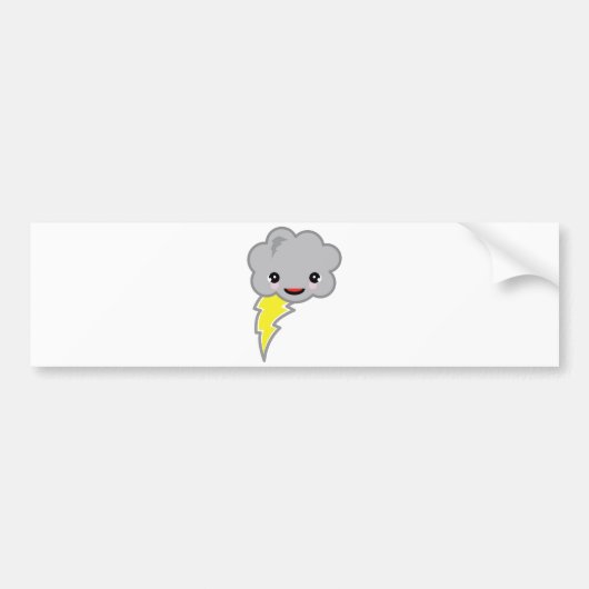 kawai storm cloud bumpersticker (Voorkant)