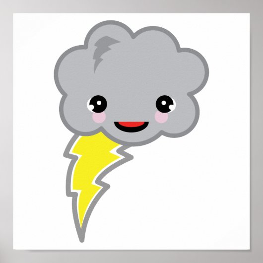kawai storm cloud poster (Voorkant)