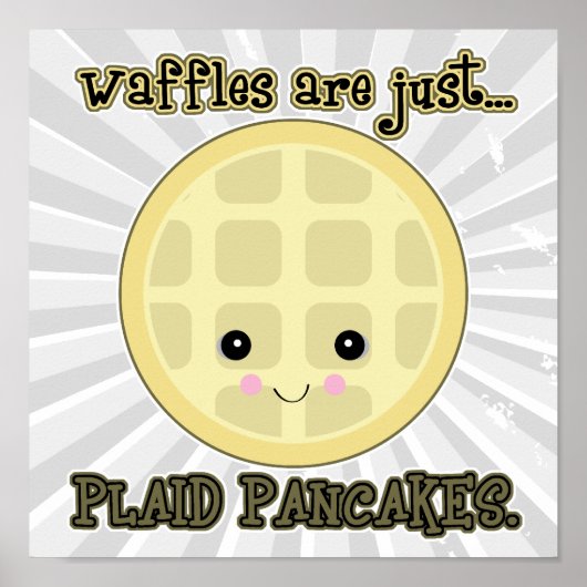 kawaï - wafels zijn maar gipslangen poster (Voorkant)