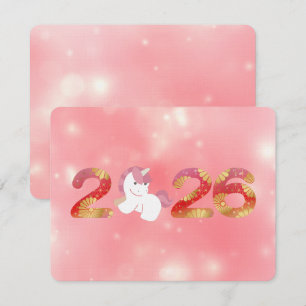 Kawaii 2026 Chinees Nieuwjaar Kaart