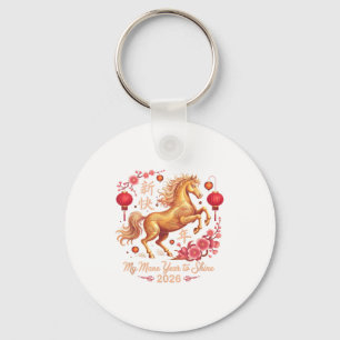Kawaii 2026 Crazy Horse Dames Manen Jaar om te sch Sleutelhanger