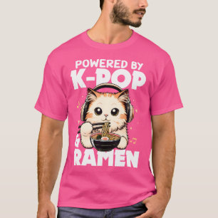 Kawaii aangedreven door K-Pop en Ramen Schattige K T-shirt