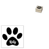 Kawaii Aangepaste Huisdier Naam Pootafdruk Handtek Rubberstempel (Gestempeld)
