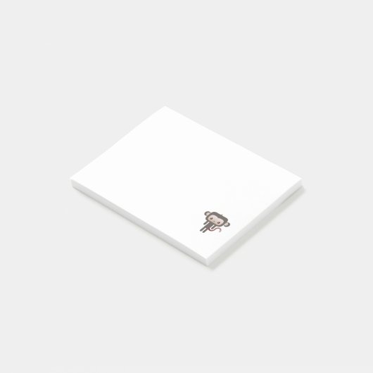 Kawaii-aap Post-it® Notes (Schuin)
