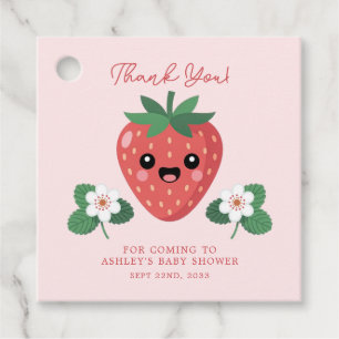 Kawaii Aardbei Baby Shower Bedankt Bedankjes Labels
