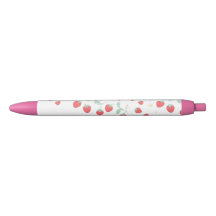 Kawaii Aardbei Esthetische Pen - Cute Roze School