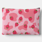 kawaii aardbei koe patroon etui (Voorkant)