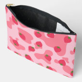 kawaii aardbei koe patroon etui (Open)