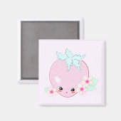 Kawaii Aardbei Magneet (Voorkant / Achterkant)