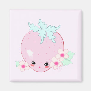 Kawaii Aardbei Magneet