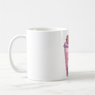 Kawaii Aardbeienmelk Boba Tea Koffiemok