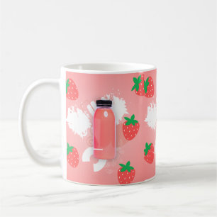 kawaii aardbeienmilkshake koffiemok