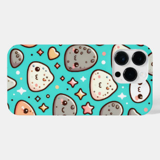 Kawaii Aesthetic iPhone Case – Teal Background iPhone 14 Pro Max Hoesje