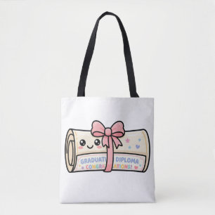 Kawaii Afstudeerdiploma Rol Lint Cute Tote Bag