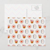 Kawaii Aftermiddag Tea Briefkaart (Voorkant / Achterkant)
