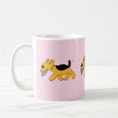 Kawaii Airedale Terrier Dog met Pet Mok (Links)