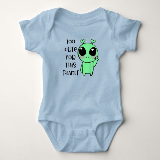 Kawaii Alien Art te kletsen voor deze planeet Romper (Voorkant)