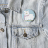 Kawaii Alpaca Badge Ronde Button 5,7 Cm (In situ)