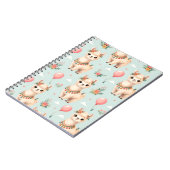 Kawaii Alpaca Bloemendagboek Notitieboek (Linkerzijde)