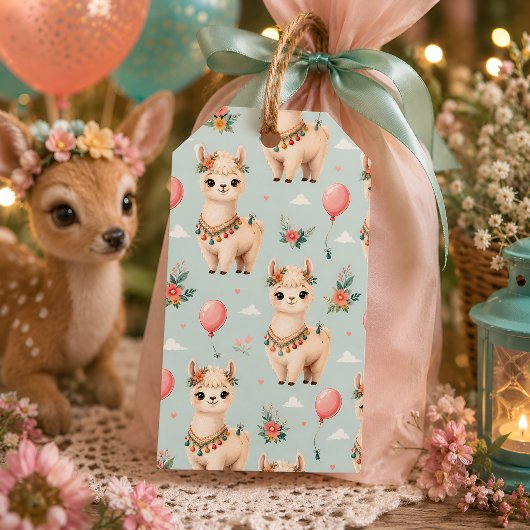 Kawaii Alpaca Cadeaulabel