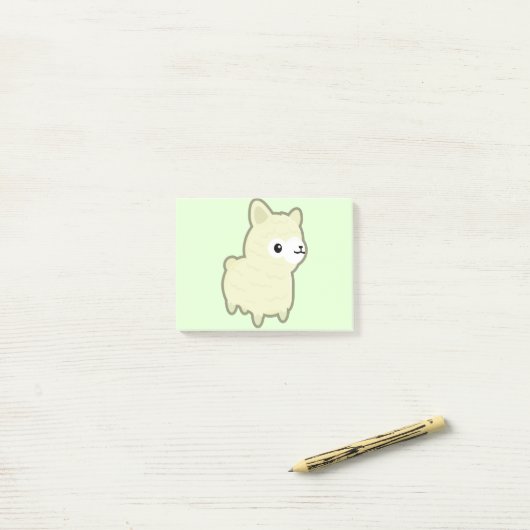 Kawaii alpaca post-it® notes (Op bureau)