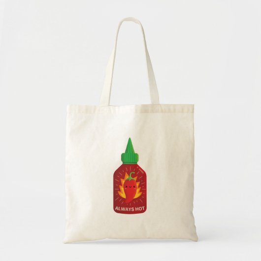 Kawaii Altijd warme Chili Pepper Sauce Bottle Tote Bag (Voorkant)