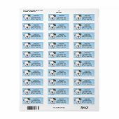Kawaii American Bulldog Etiket (Full Sheet)