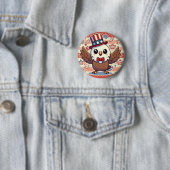 Kawaii American Eagle Ronde Button 5,7 Cm (In situ)