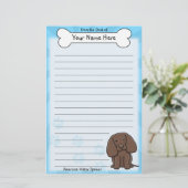 Kawaii American Water Spaniel Stationery Briefpapier (Staand voorkant)