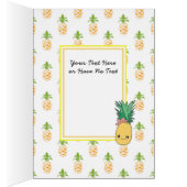 Kawaii Ananas Tropical Beach Party Food Theme (Binnen (Rechts))