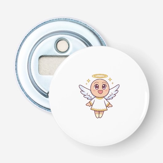 kawaii  angel button flesopener (Voorkant)