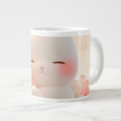 "Kawaii Animal Coffee Mok – Schattige Blush Cat De (Voorkant rechts)