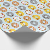 Kawaii Animal Donuts Cadeaupapier (Hoek)