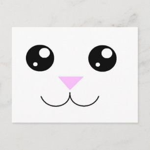 Kawaii Animal Face Briefkaart