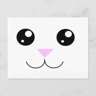 Kawaii Animal Face Briefkaart