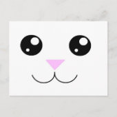 Kawaii Animal Face Briefkaart (Voorkant)