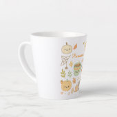 Kawaii Animal Latte Mok – Aangepaste naam Schattig (Linkerhoek)