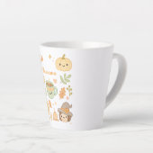 Kawaii Animal Latte Mok – Aangepaste naam Schattig (Rechterhoek)