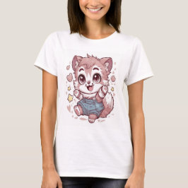 kawaii animal sticker t-shirt