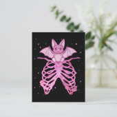 Kawaii Anime Animal Pastel Gothic Bat Briefkaart (Staand voorkant)