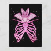 Kawaii Anime Animal Pastel Gothic Bat Briefkaart (Voorkant)