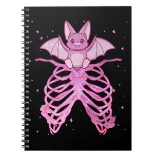Kawaii Anime Animal Pastel Gothic Bat Notitieboek
