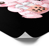 Kawaii Anime Axolotl Boba  Poster (Hoek)