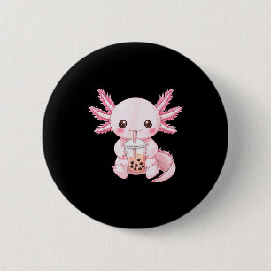 Kawaii Anime Axolotl Boba  Ronde Button 5,7 Cm
