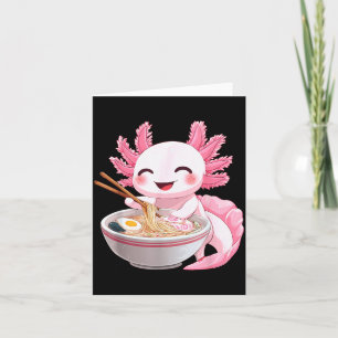 Kawaii Anime Axolotl Ramen Kaart