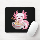 Kawaii Anime Axolotl Ramen  Muismat (Met muis)