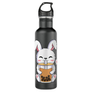 Kawaii Anime Bunny Drink Boba Bubble Tea Rabbit Waterfles